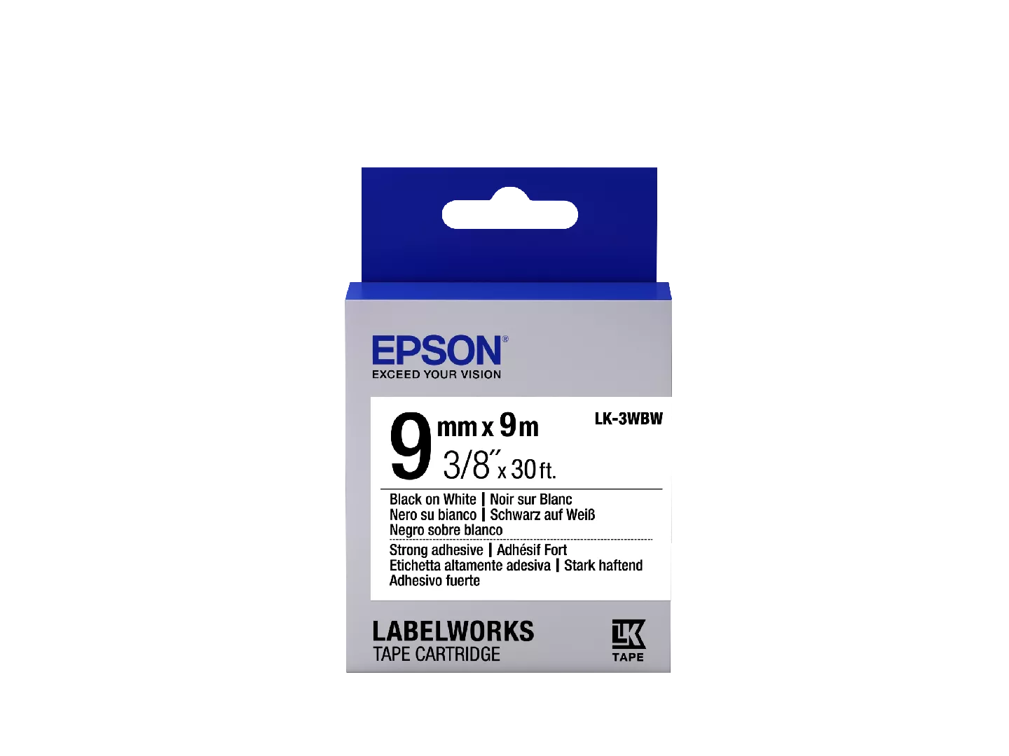 Epson Label Cartridge Strong Adhesive LK-3WBW