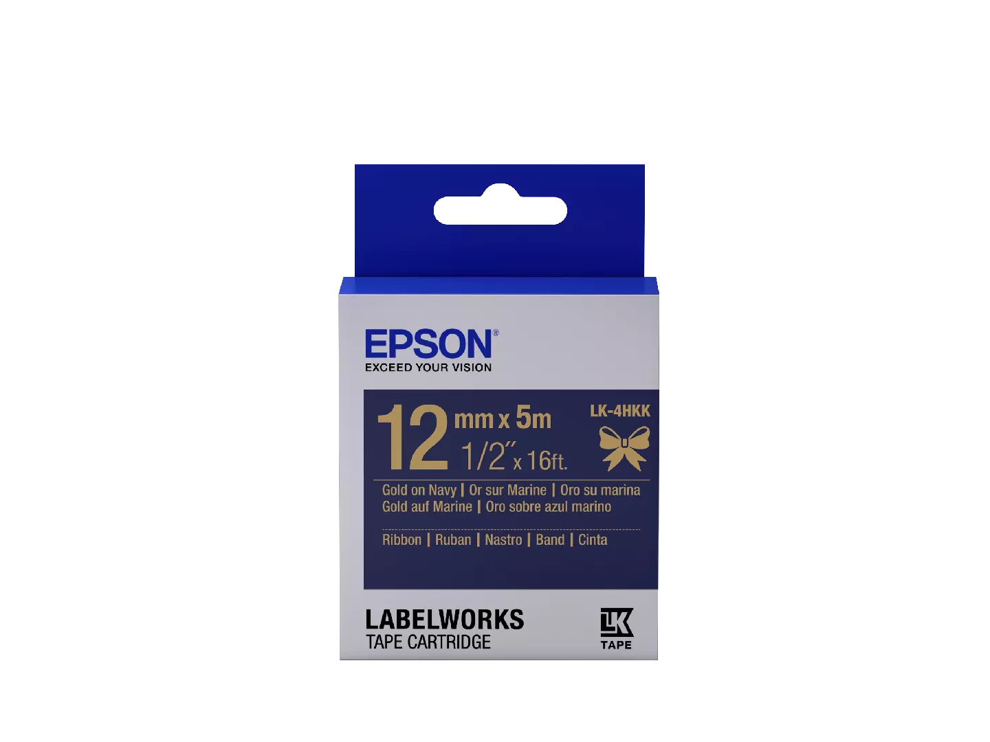 Epson Label Cartridge Satin Ribbon LK-4HKK
