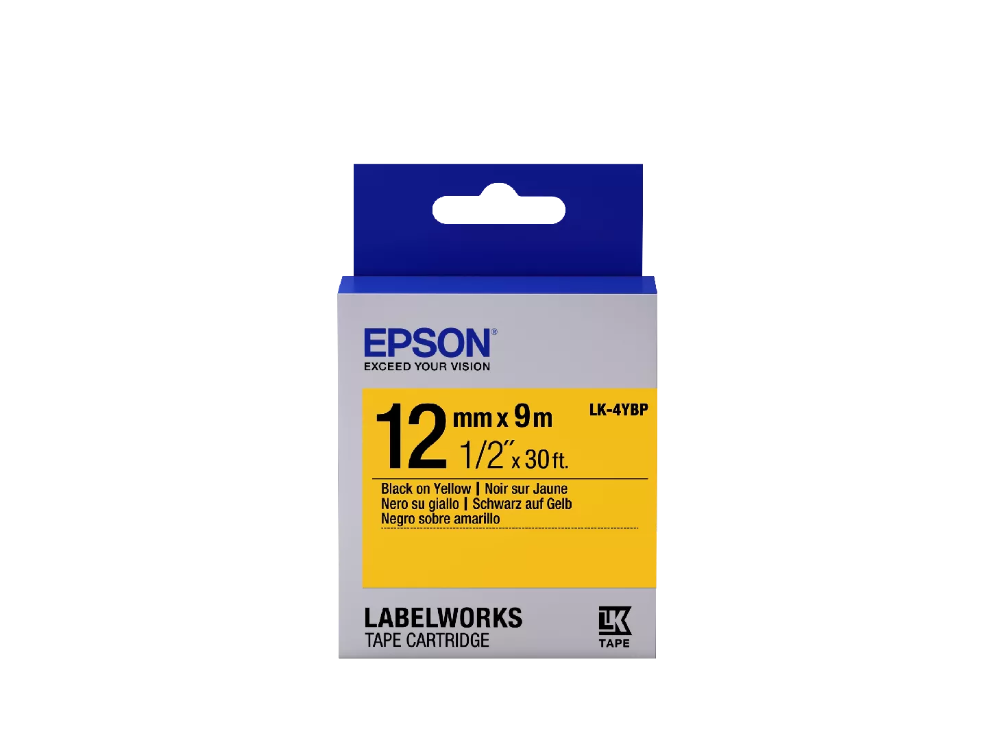 Epson Label Cartridge Pastel LK-4YBP Black/Yellow