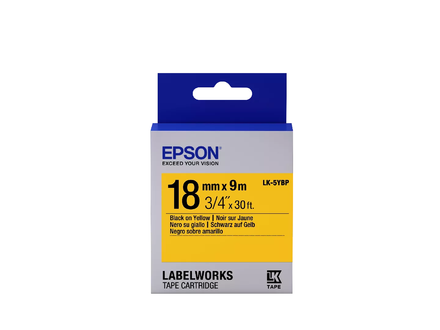 Epson Label Cartridge Pastel LK-5YBP Black/Yellow