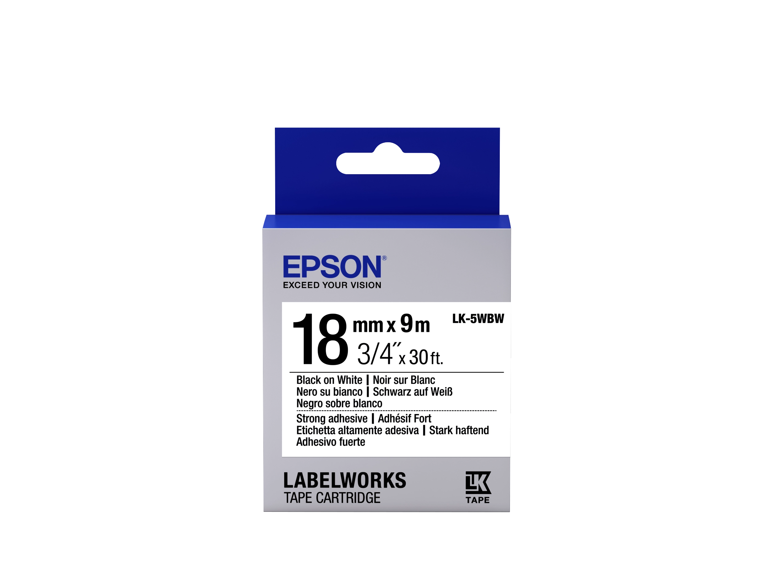 Epson Label Cartridge Strong Adhesive LK-5WBW