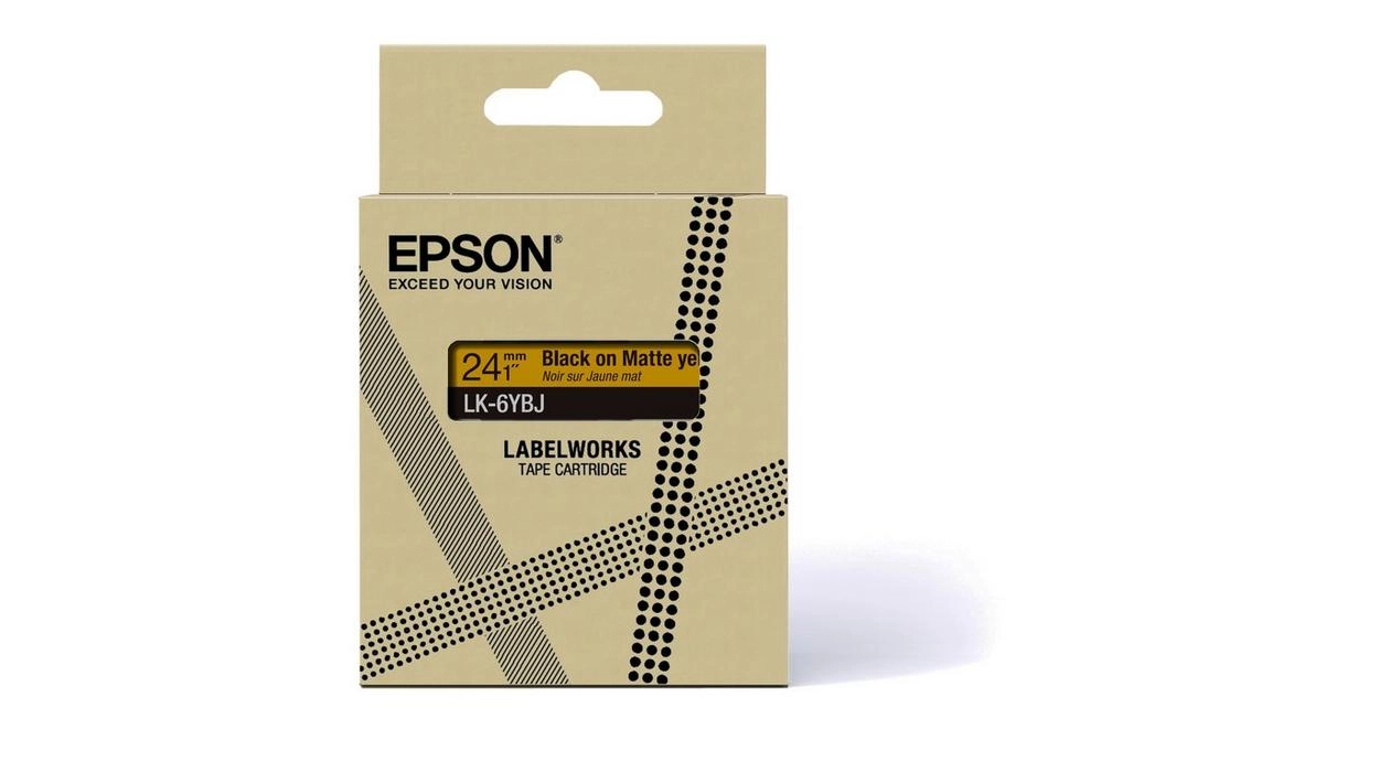Epson C53S672076 label-making tape Black on