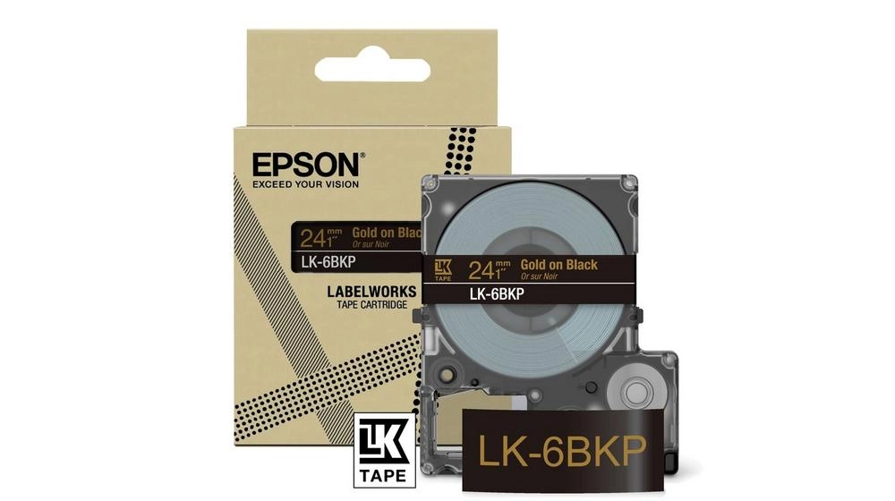 Epson LK-6BKP Black Gold C53S672096 8715946713854