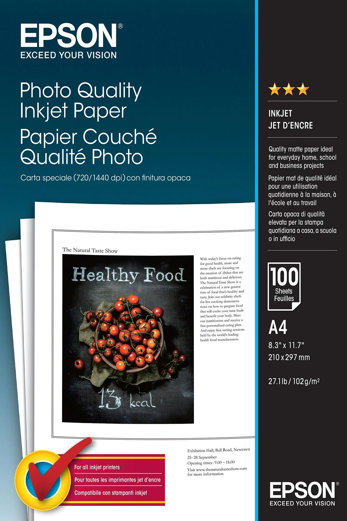 Epson A4 Photo Quality Inkjet Paper