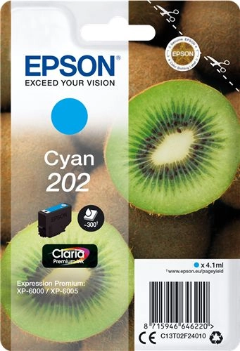 Epson Kiwi Singlepack Cyan 202 Claria
