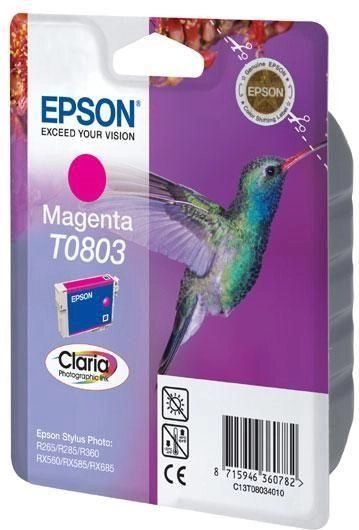 Epson Hummingbird Singlepack Magenta T0803 Claria
