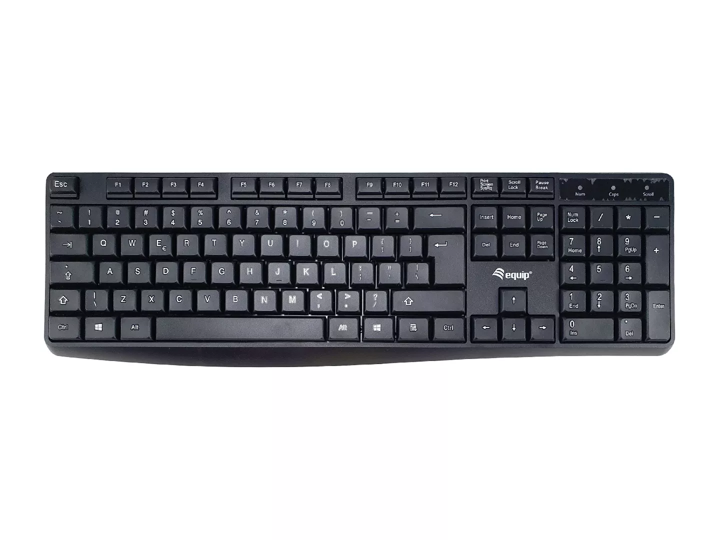 Equip 245215 tastatūra Birojs USB QWERTY Amerikāņu angļu valoda Melns
