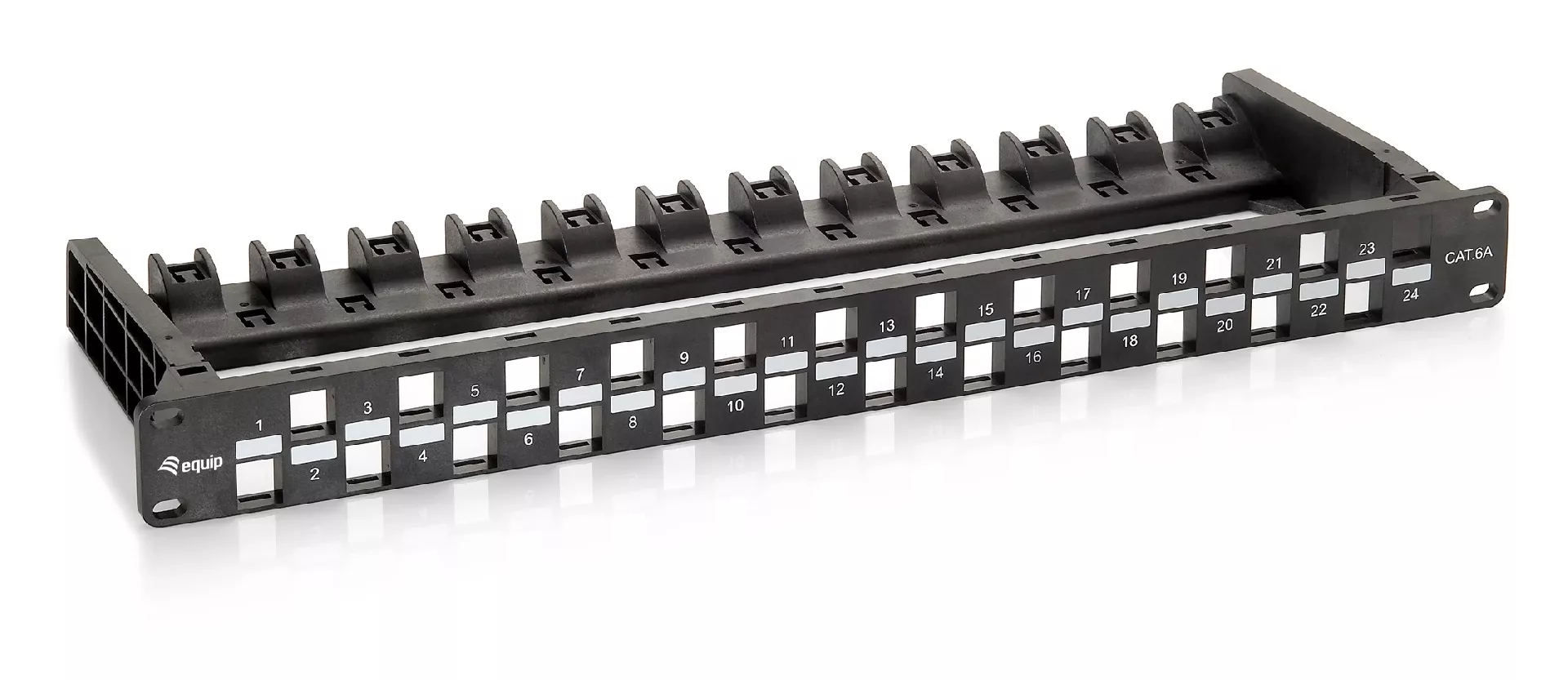 Equip 24-Port Keystone Cat.6A Unshielded