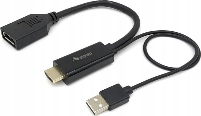 Equip HDMI-DP/USB-A 4K/60Hz Bu/St 0.15m