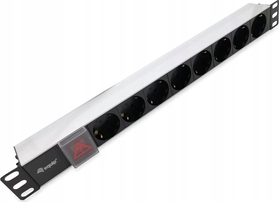 Equip 19" Steckdosenleiste 8xSchuko+Switch-St.90Â° si