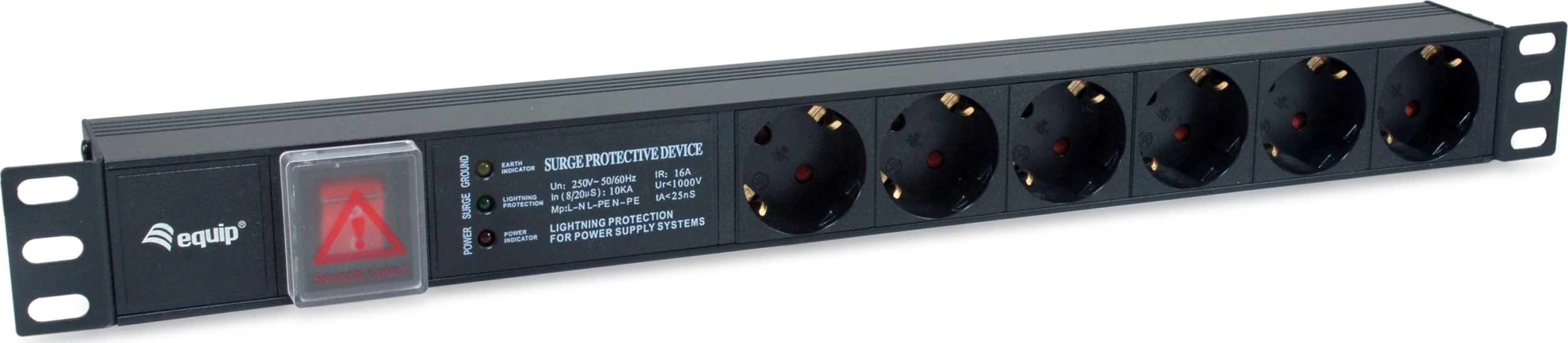 Equip 6-Outlet German Power Distribution Unit