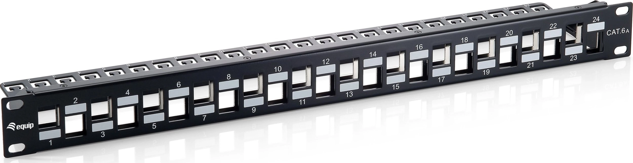 Equip 24-Port Keystone Cat.6A Shielded