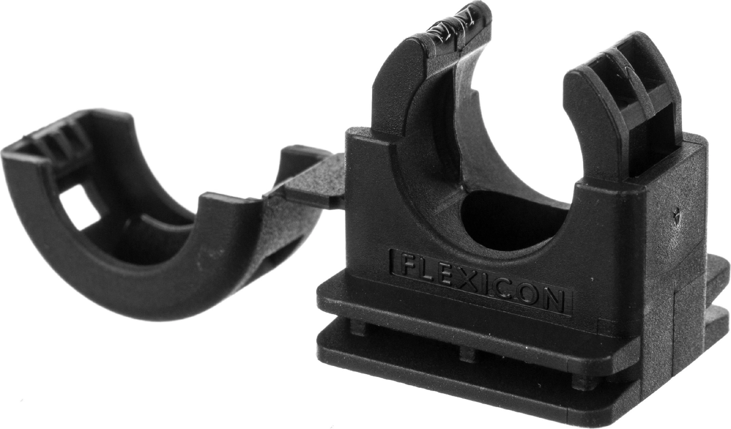 Ergom Pipe mounting holder black UROP