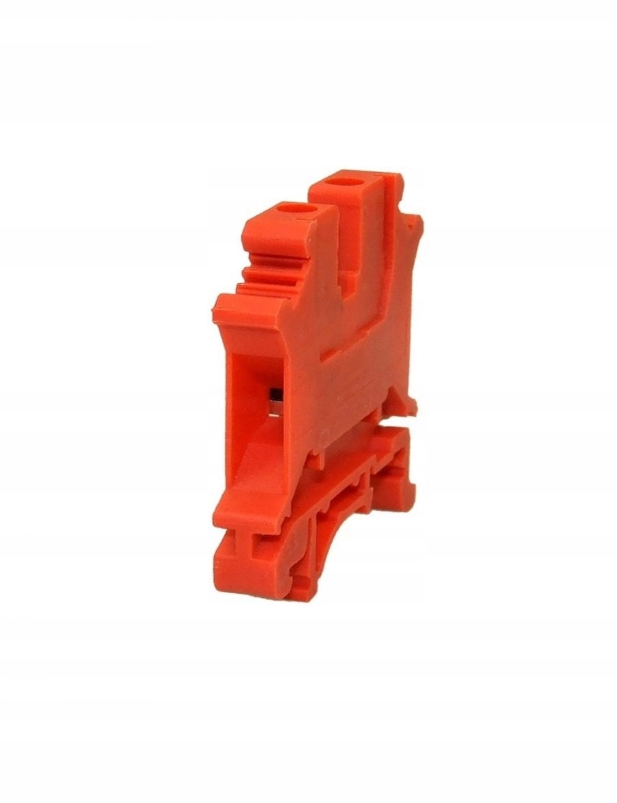 Ergom Single-track rail terminal block red