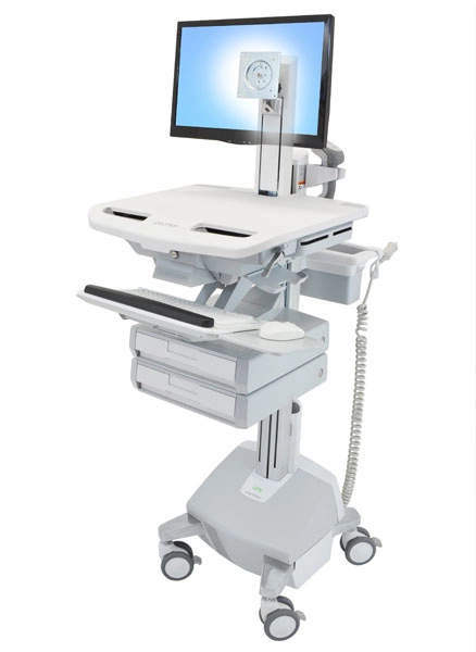 Ergotron StyleView Aluminium  Grey  White Flat