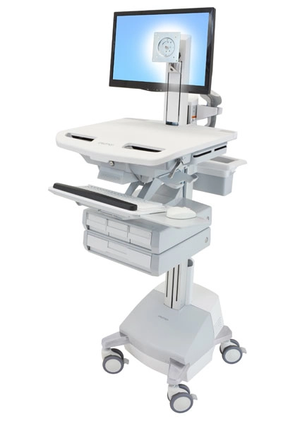 Ergotron StyleView Aluminium Grey White Flat