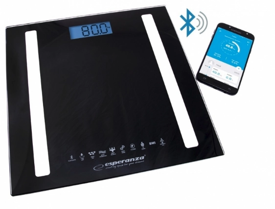 Esperanza EBS016K personal scale Square Black