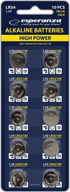 Esperanza Battery LR54 10 szt. EZB105