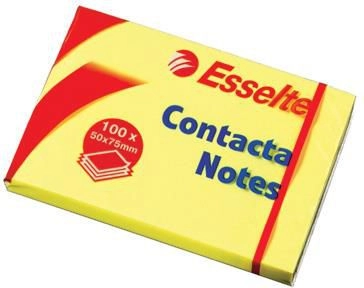 Esselte Self-adhesive blocks Contacta 75x75 yellow