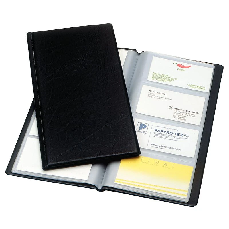 Esselte business card holder esselte black