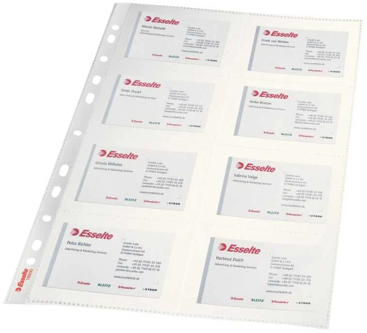 Esselte Pocket Business Card 105my A4