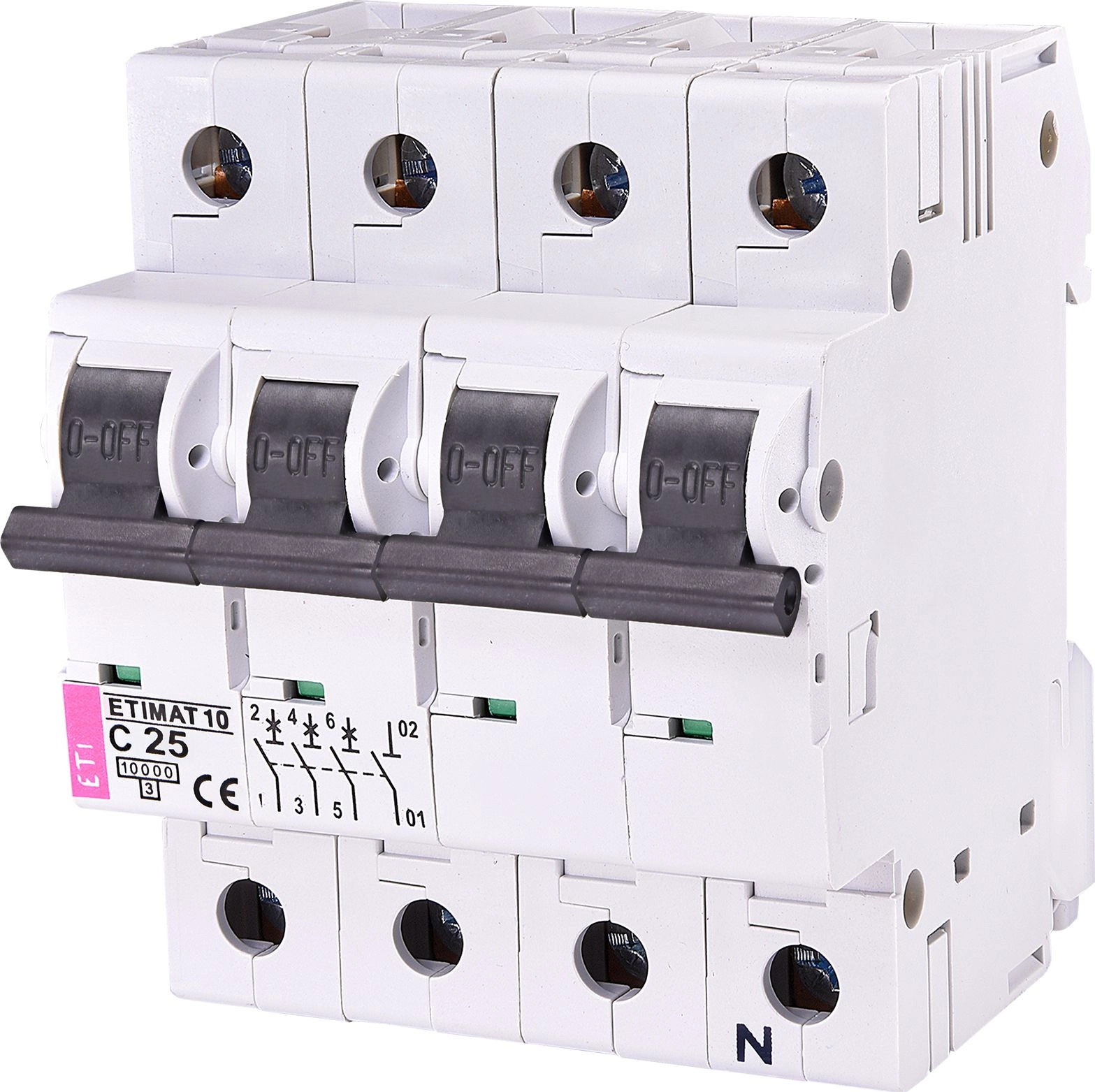 Eti-Polam Circuit breaker 3P+N C 25A