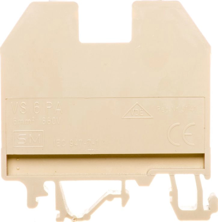 Eti-Polam Threaded rail connector 6mm2 beige