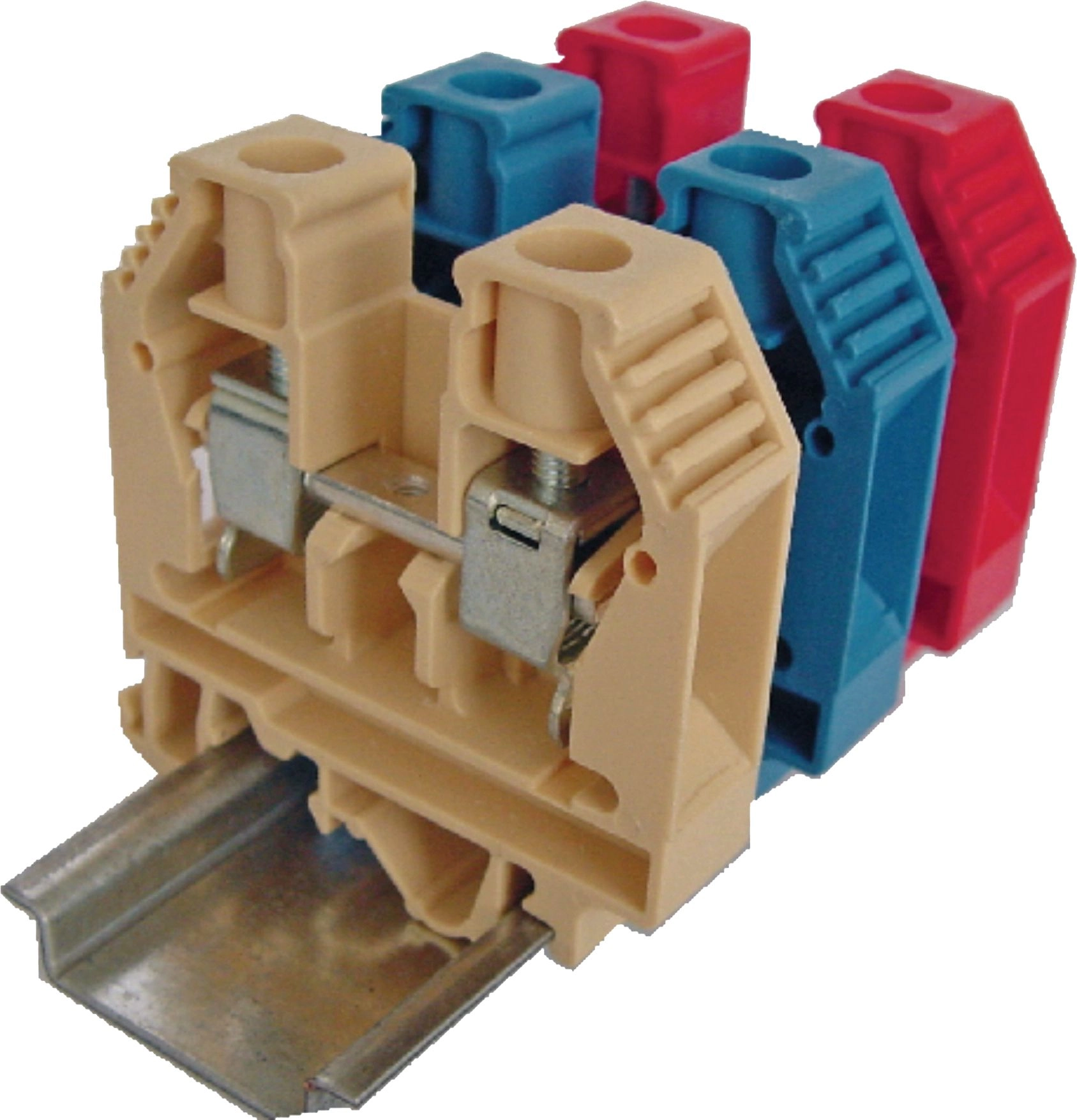 Eti-Polam Threaded rail connector 10mm2 red