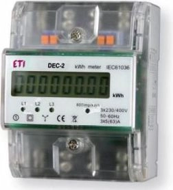 Eti-Polam 3-phase electricity meter 3 x