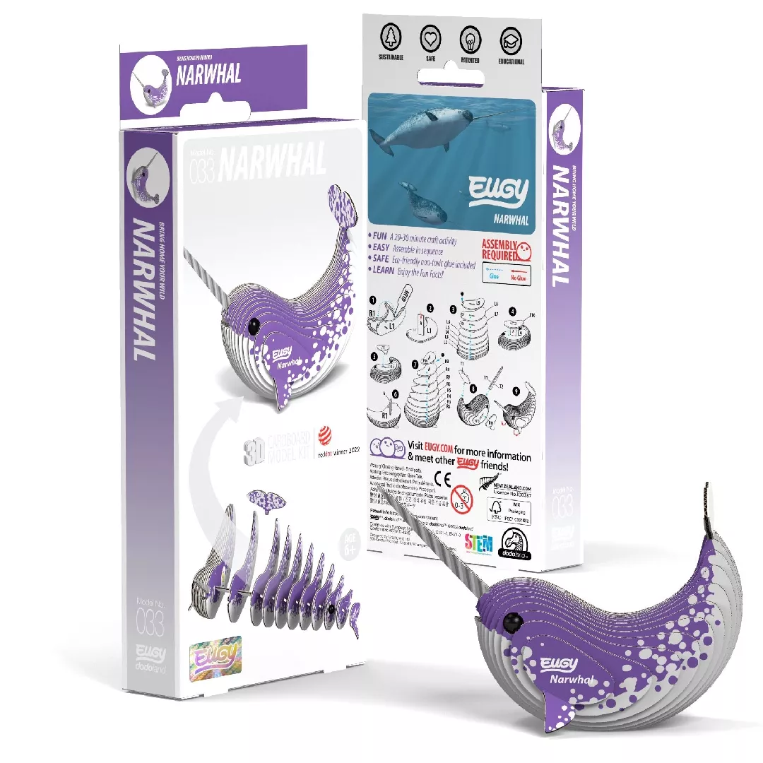 Eugy Narwhal 3D Puzzle 617676 9421035150316