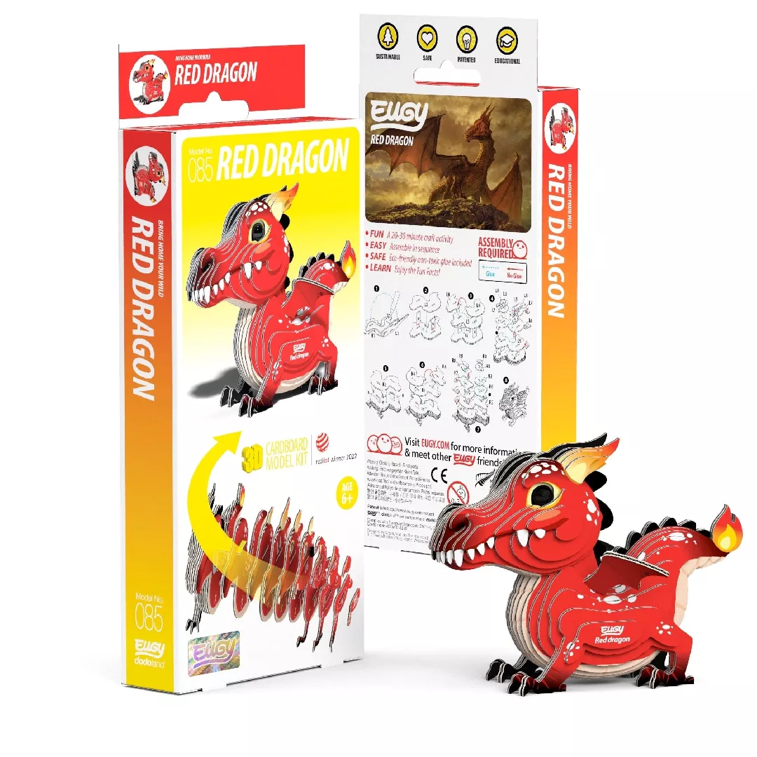 Eugy Red Dragon 3D Puzzle 9421036940046