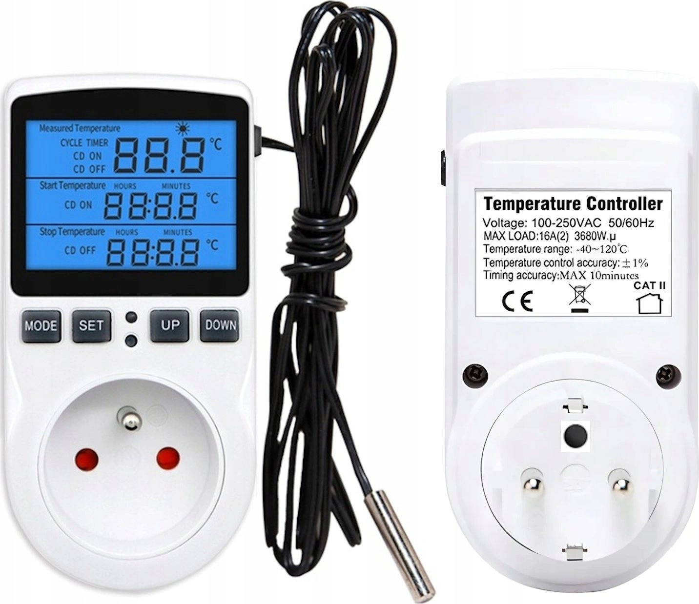 Eurokomp Oem Thermostat with socket 230V