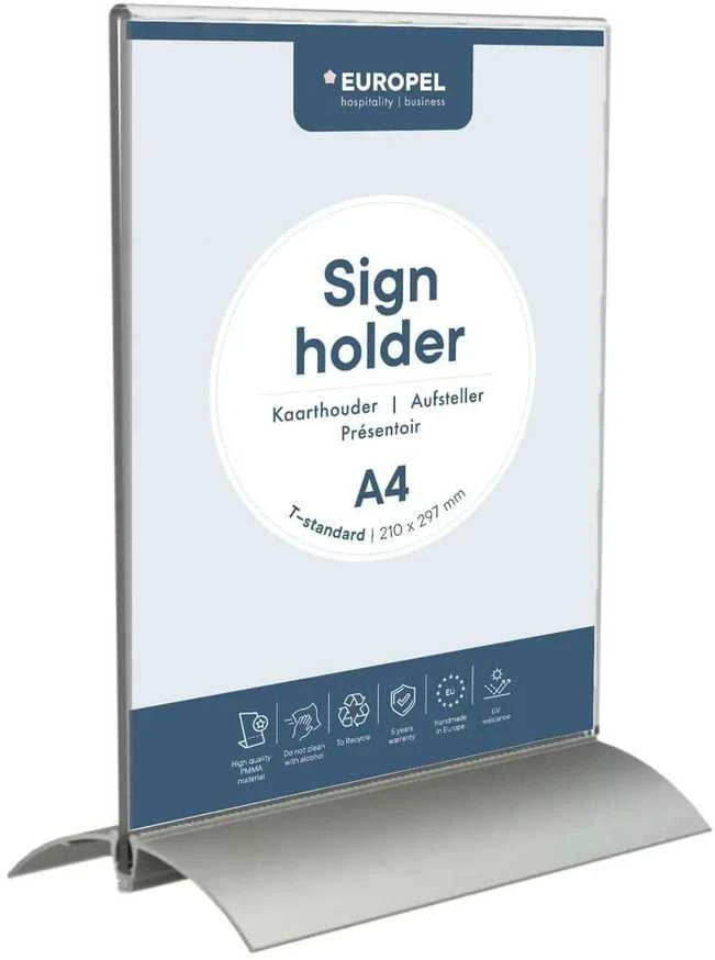 Information stand EUROPEL A4 acrylic with