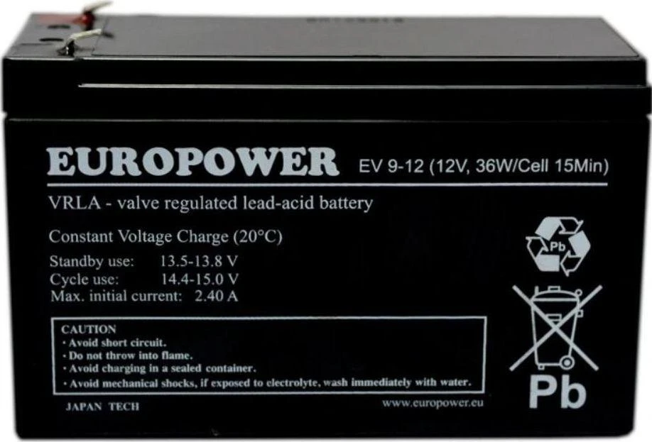Europower Akumulator EV 12V 9Ah EV