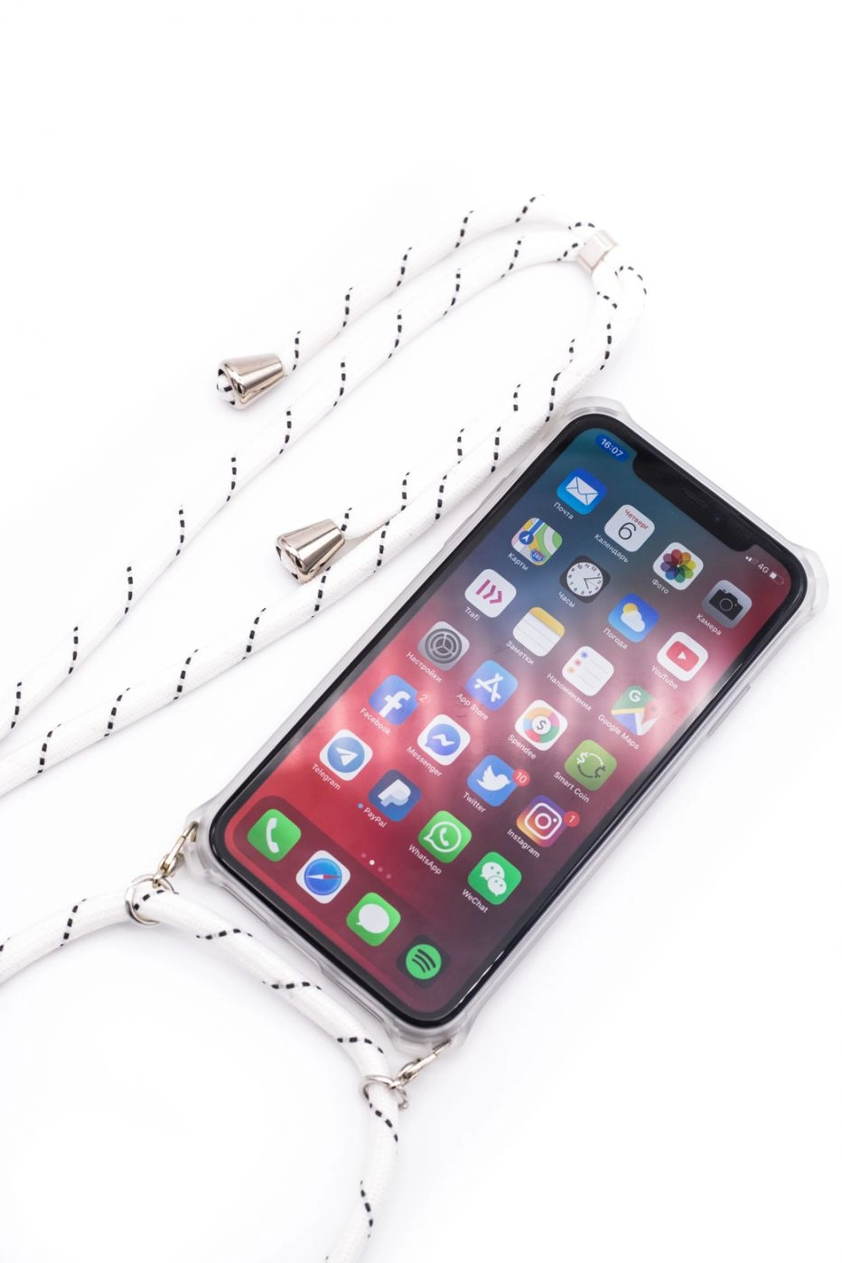 Samsung A10s Case with rope White