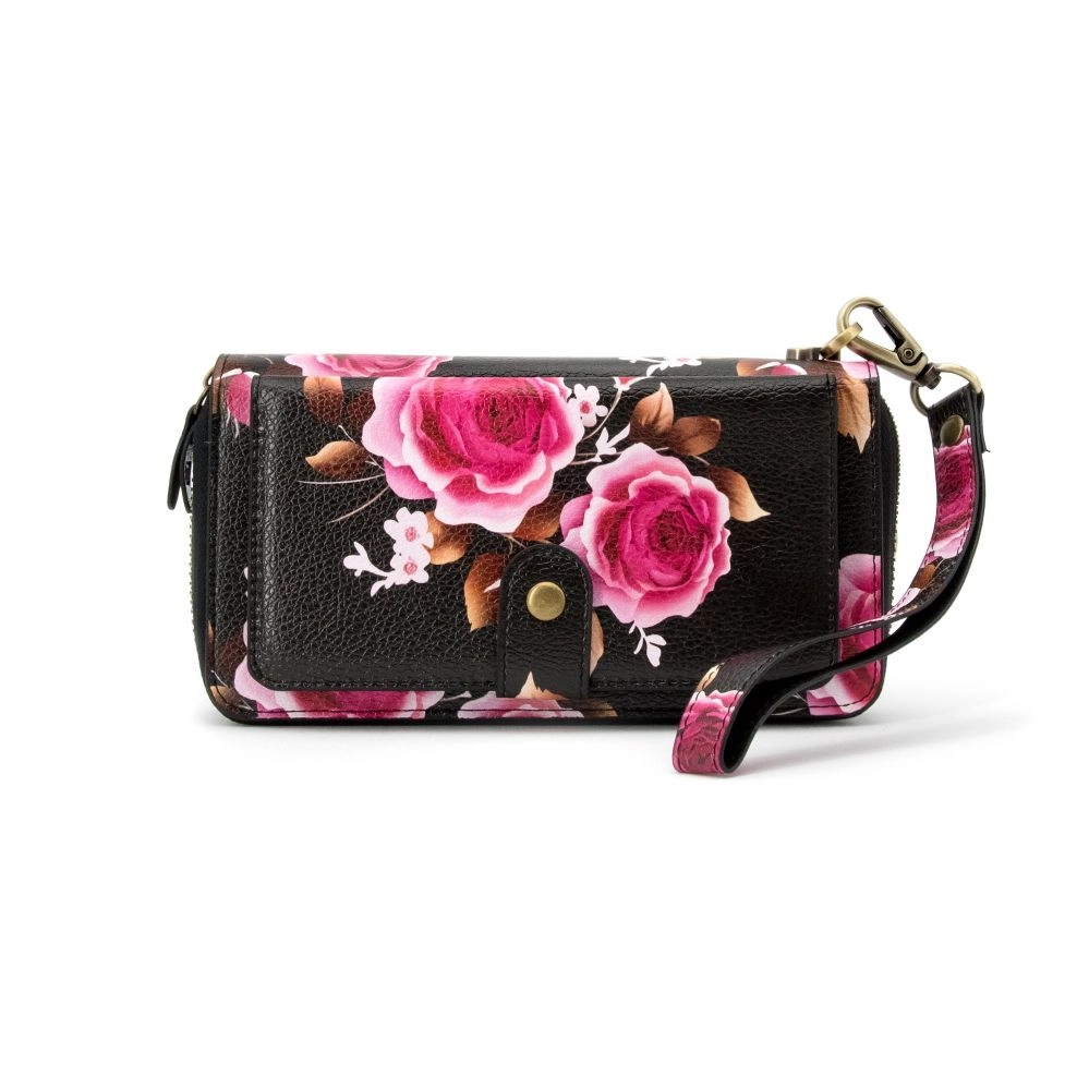 Evelatus Universal Wallet Zipper Design Flower