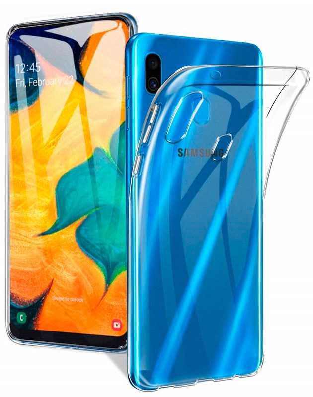 Samsung A20 Silicon Case Transparent EVESA20SCT