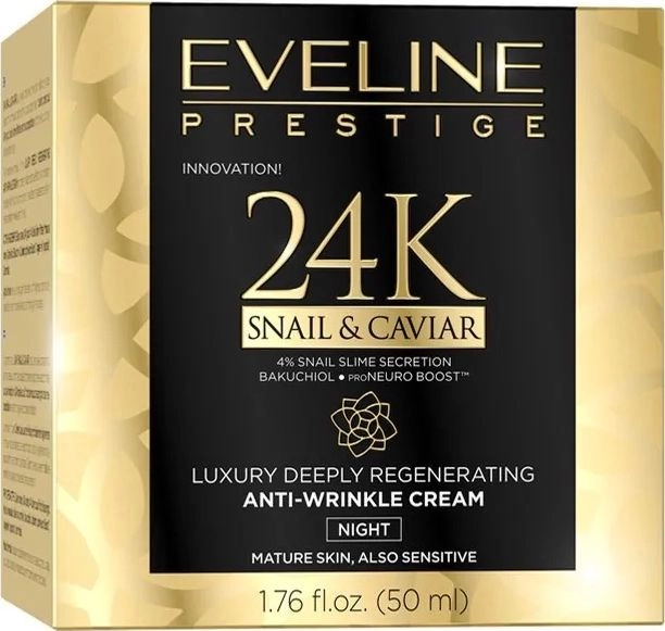 Eveline 24K Snail  Caviar Night cream