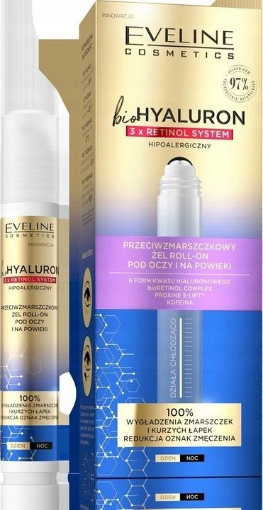 Eveline bioHYALURON 3xRetinol Anti-Wrinkle System Roll-on