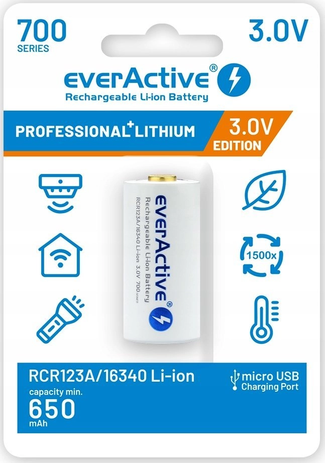 Akumulator 16340 3V Li-ion 700 mAh