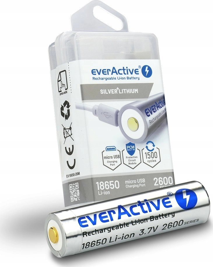 EverActive 18650 3.7V Li-ion 2600mAh
