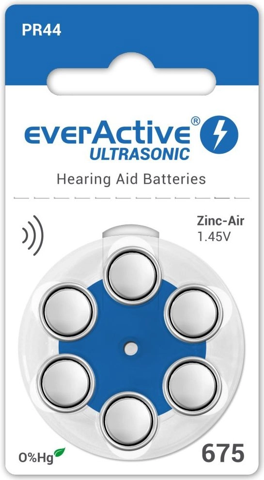 EverActive Bateria do aparatów słuchowych PR44