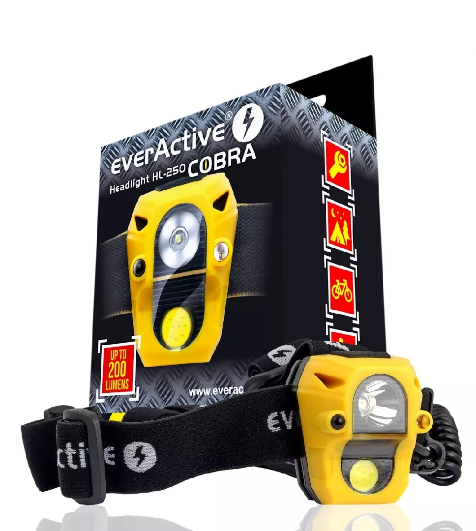 Everactive HL250 flashlight Yellow Headband flashlight