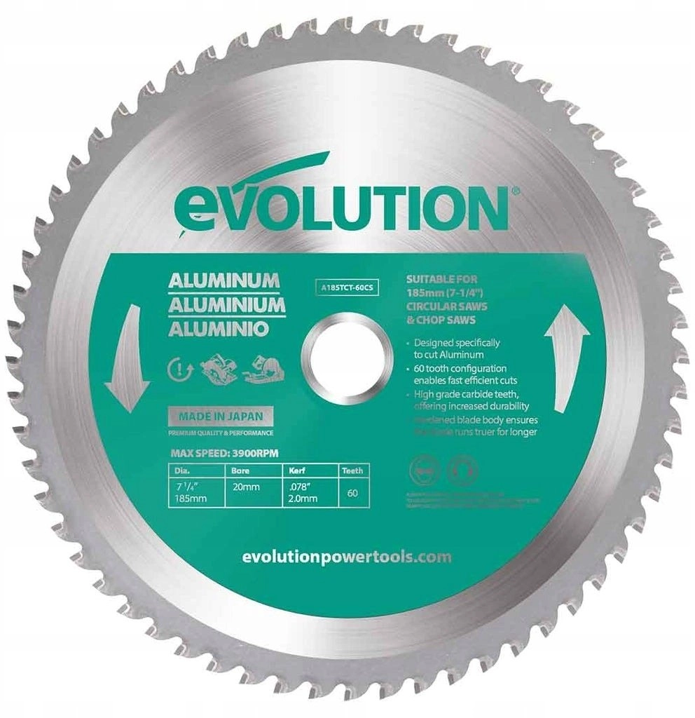 Evolution TCT Widia saw for cutting