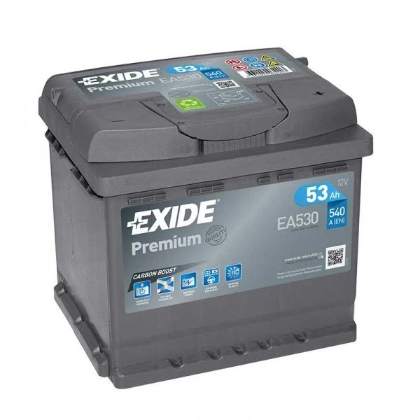 EXIDE battery 12V 53Ah/540A PREMIUM (P+