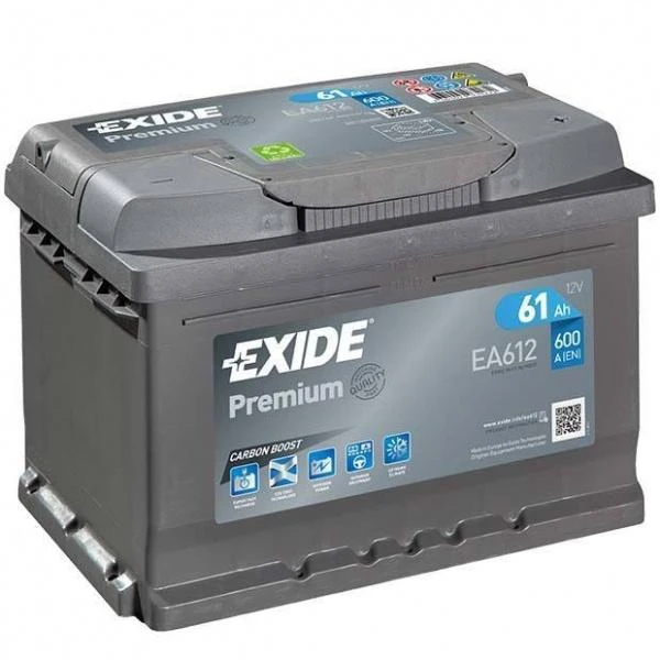 EXIDE battery 12V 61Ah/600A PREMIUM (P+