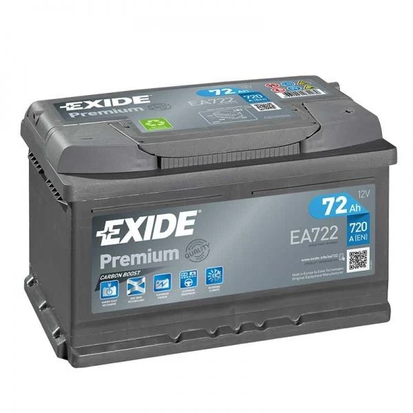 EXIDE battery 12V 72Ah/720A PREMIUM (P+