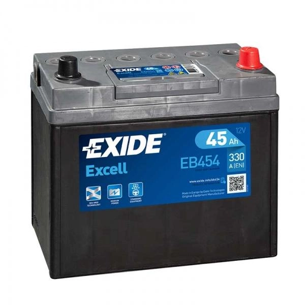 Akumulator EXIDE 12V 45Ah/330A EXCELL (P+