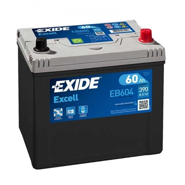 EXIDE EB604 60Ah 390A (EN) 12V