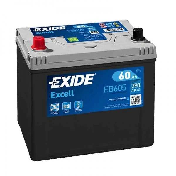 Akumulator EXIDE 12V 60Ah/480A EXCELL (L+